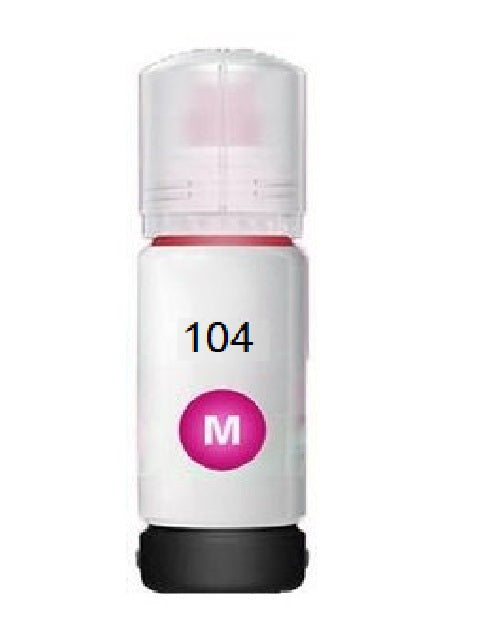 Compatible Epson 104M Ecotank Ink Bottle Magenta image 0