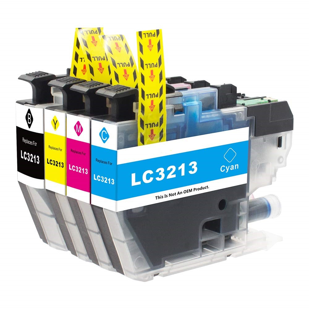 Compatible Brother LC3213 XL Black & Colours FULL SET image 0