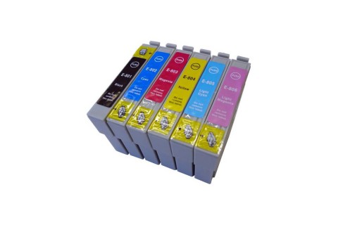 Compatible Epson T0801 Black & Colours FULL SET image 0