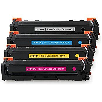 Compatible HP CF540X Black & Colours (203X) FULL SET image 0