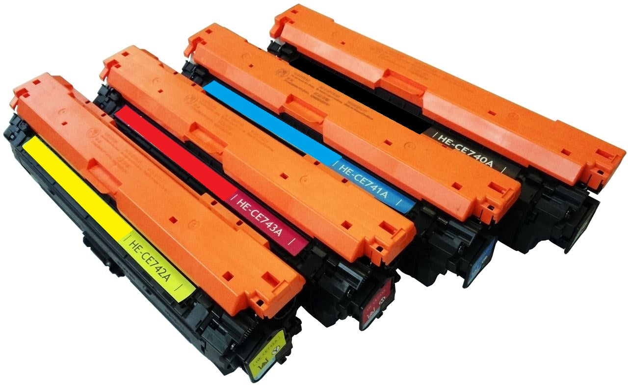 Compatible HP CE740A (307A) Black & Colours FULL SET image 0