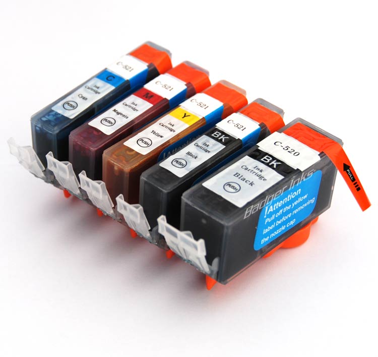 Compatible Canon PGI-520 Black & CLI-521 Colours FULL SET image 0