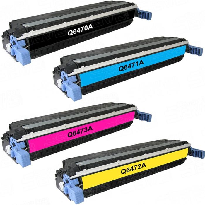 Compatible HP Q6470A (501A) Black & Q6471/2/3A (502A) Colours / Canon 717 FULL SET image 0