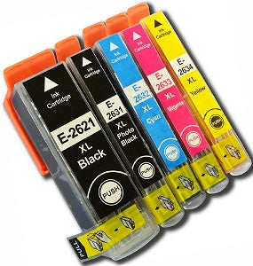 Compatible Epson 26XL (T2621) Black & Colours FULL SET image 0