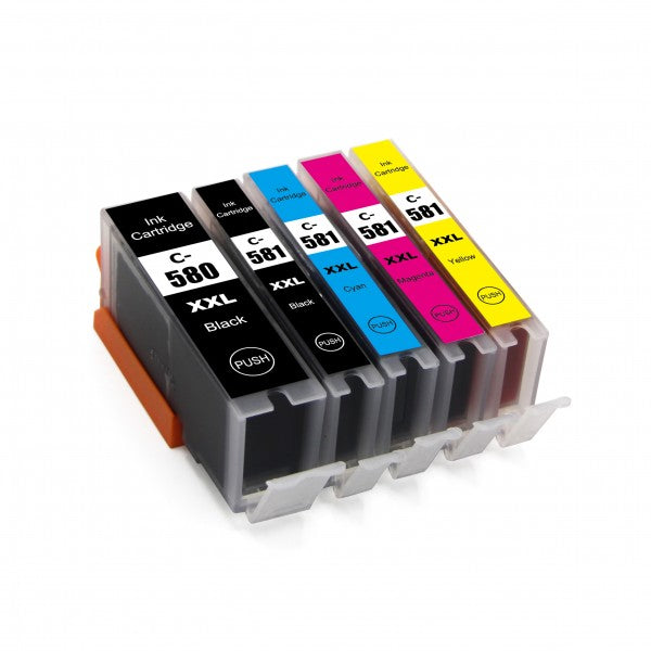 Compatible Canon PGI-580XXL Black & CLI-581XXL Colours FULL SET image 0