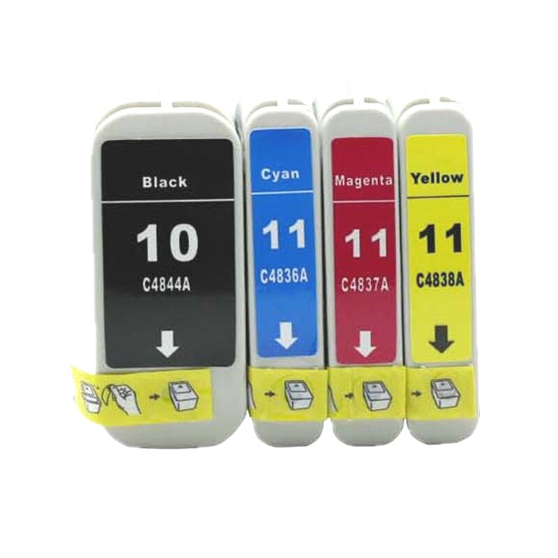 Compatible HP 10 Black & HP 11 Colours FULL SET image 0