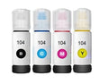 Compatible Epson 104 Ecotank Ink Bottles Black & Colours FULL SET image 0