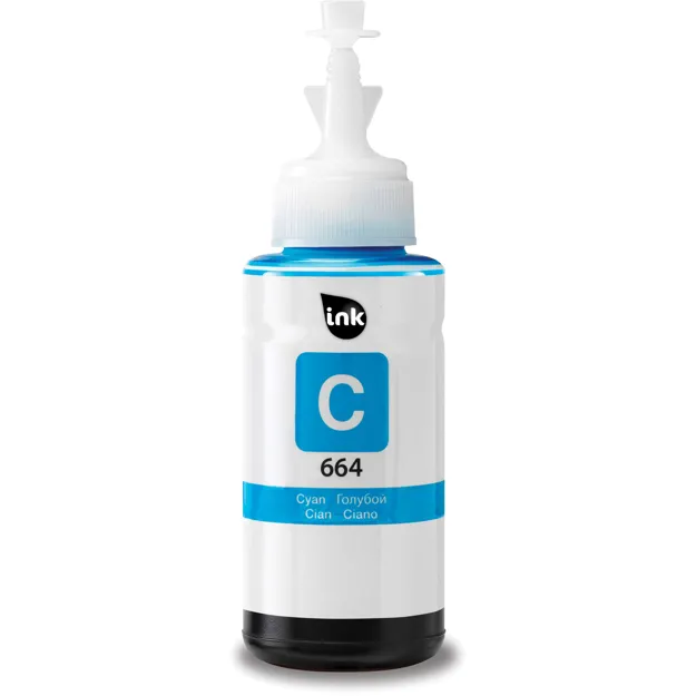 Compatible Epson T6642 (664) Ecotank Ink Bottle Cyan image 0