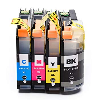 Compatible Brother LC127XL Black & LC125XL Colours FULL SET image 0