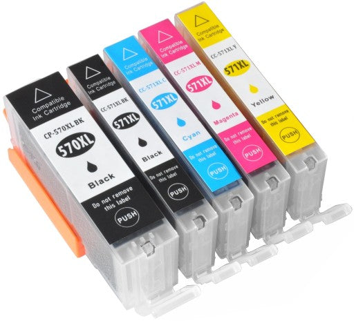 Compatible Canon PGI-570XL Black & CLI-571XL Colours FULL SET image 0