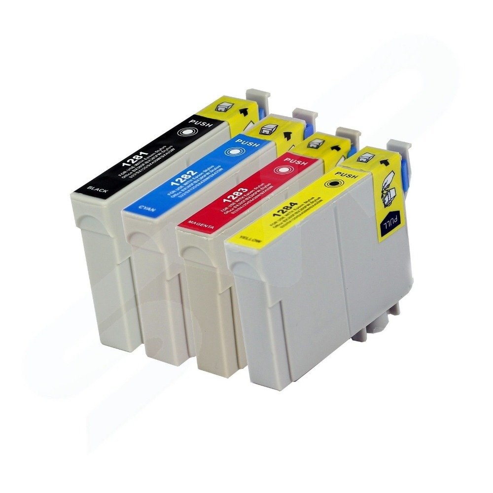 Compatible Epson T1281 Black & Colours FULL SET image 0