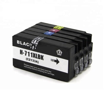 Compatible HP 711 (XL) Black & 711 Colours FULL SET image 0