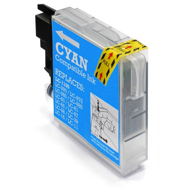 Compatible Brother LC1100 / LC980 Cyan image 0