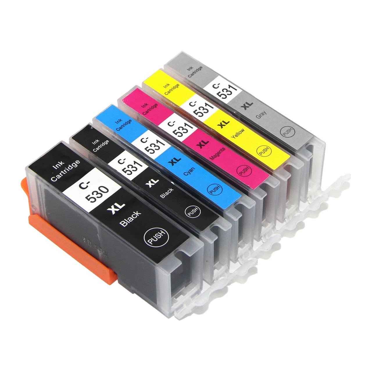 Compatible Canon PGI-530PGBK Black & Colours FULL SET (6 in total)