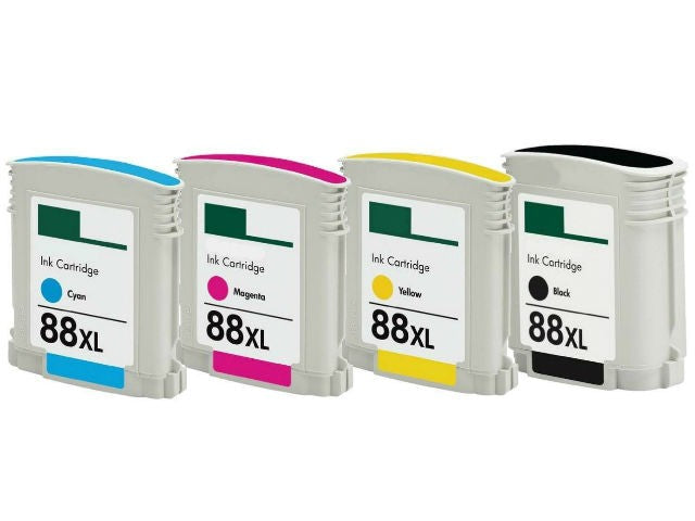 Compatible HP 88XL Black & Colours FULL SET image 0