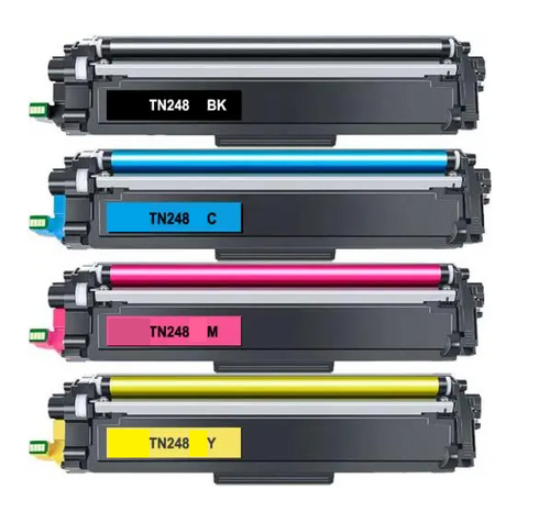 Compatible Brother TN-248BK Black & C/M/Y FULL SET image 0