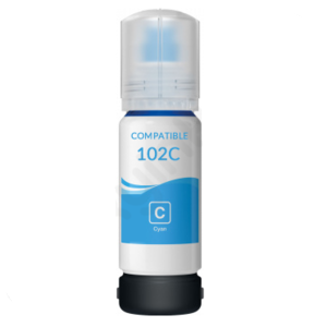 Compatible Epson 102C Ecotank Ink Bottle Cyan image 0